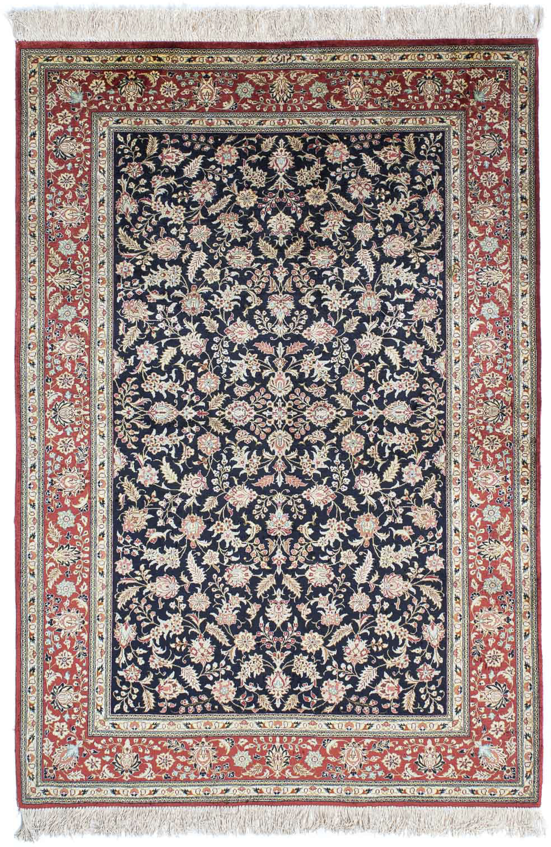 morgenland Orientteppich »Perser - Ghom - 148 x 98 cm - dunkelblau«, rechte günstig online kaufen