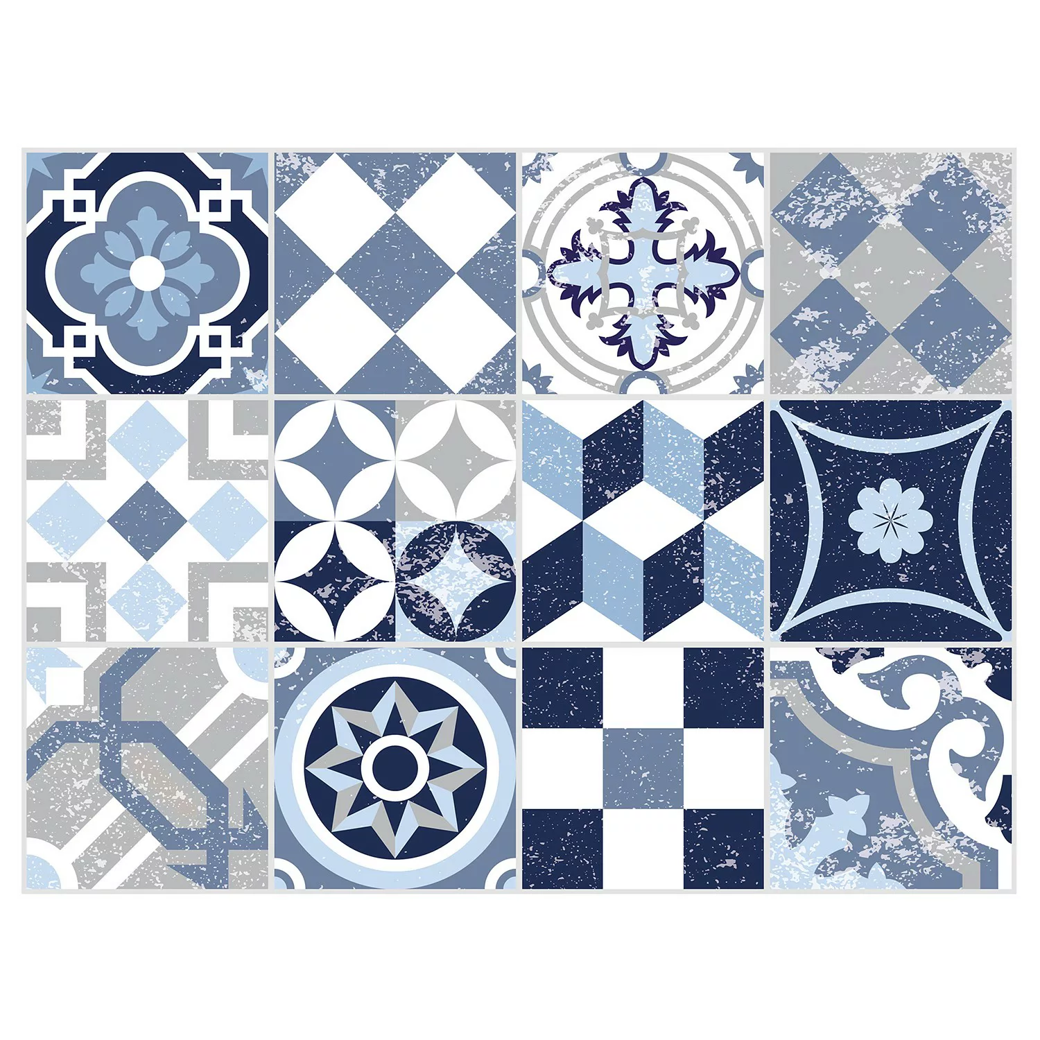 Contento Platzset »Mosaik, blau«, (Set, 4 St.), für innen und außen geeigne günstig online kaufen
