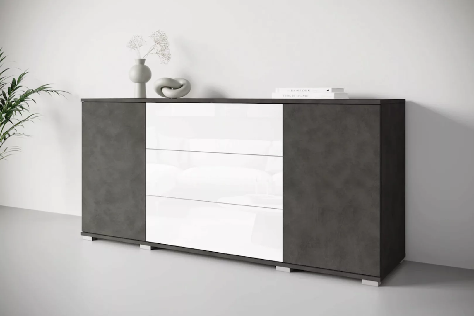 INOSIGN Sideboard "Kenia", (1 St.), Modernes Sideboard mit 3 Schubladen und günstig online kaufen