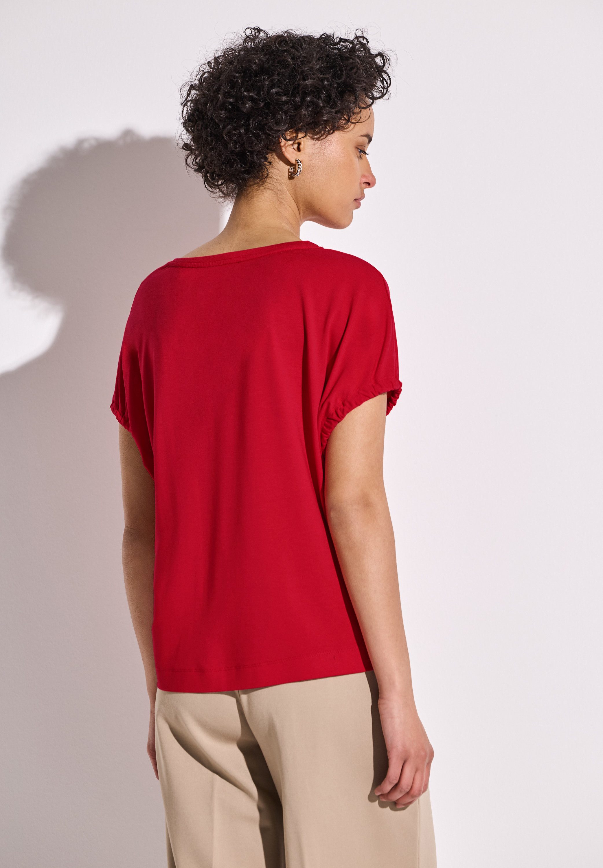 STREET ONE T-Shirt, mit U-Boot-Ausschnitt günstig online kaufen