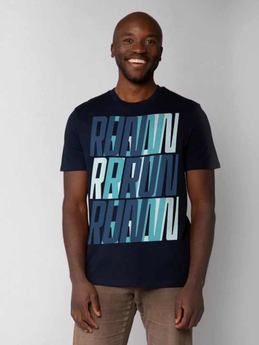 wat? Apparel T-Shirt Run, Run, Run blue günstig online kaufen