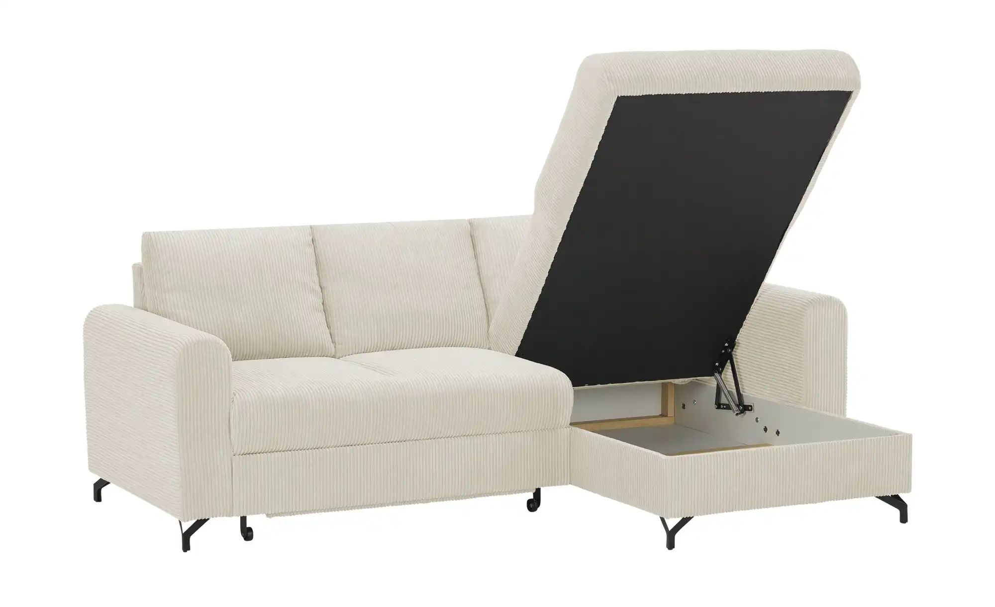 uno Ecksofa Cord Latina ¦ creme ¦ Maße (cm): B: 232 H: 110 T: 156.0 Polster günstig online kaufen