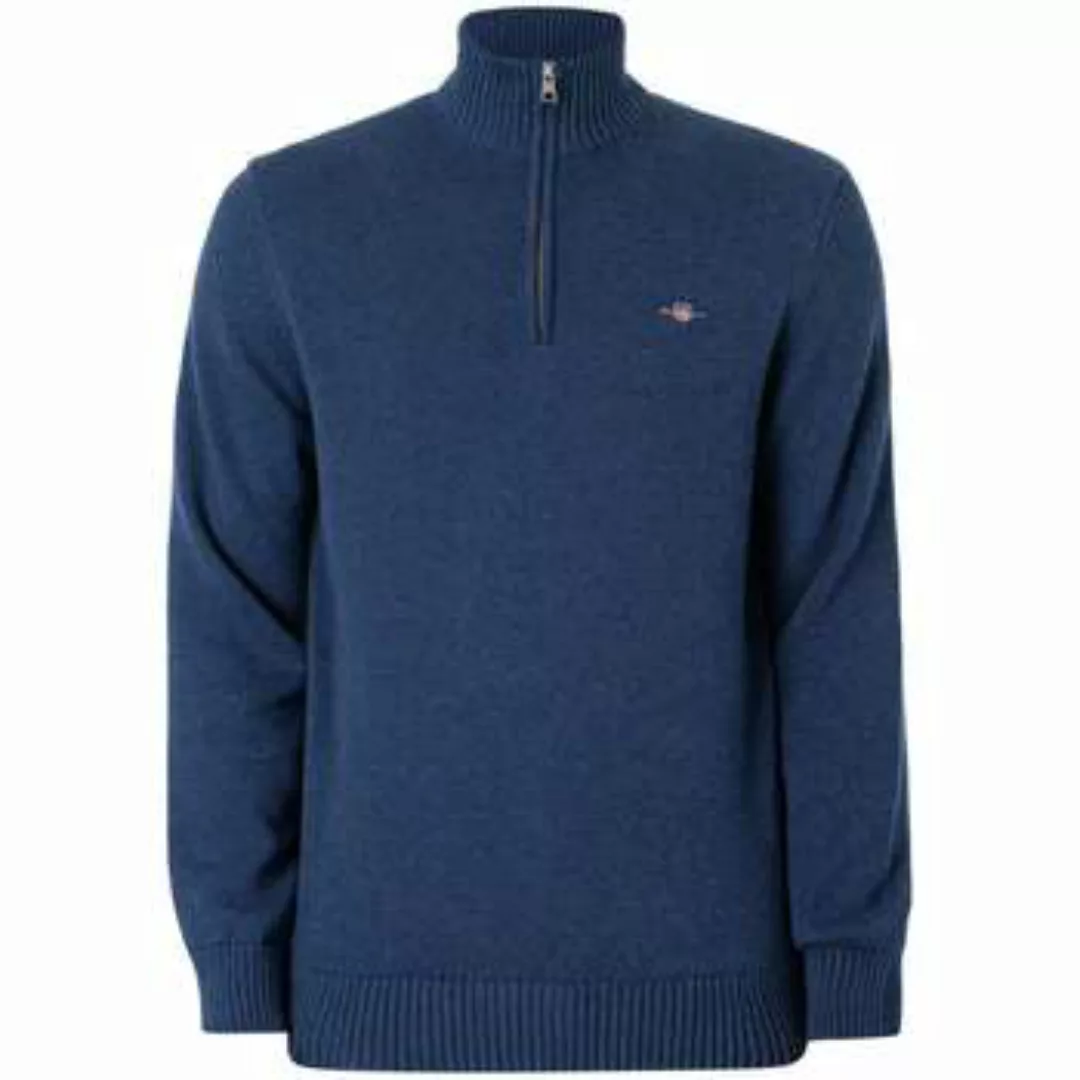 Gant  Pullover Lässiger Baumwollstrick mit halbem Reißverschluss günstig online kaufen