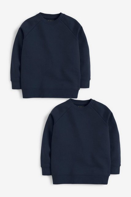 Next Sweatshirt Schulpullover mit V-Ausschnitt 2er-Pack (2-tlg) günstig online kaufen