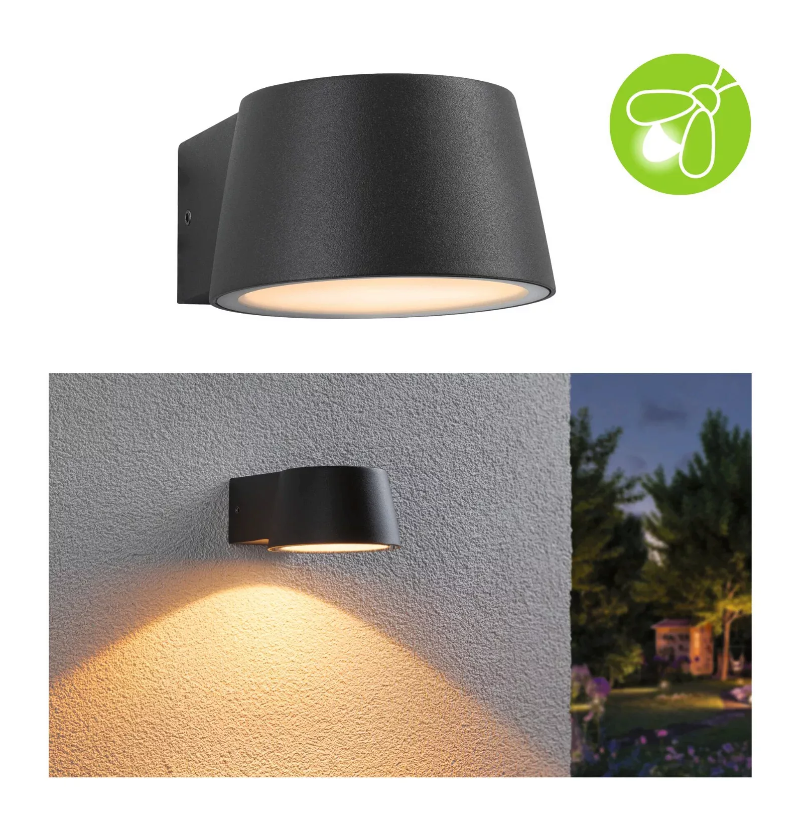 Paulmann LED Außen-Wandleuchte »Outdoor 230V Capea Aluminium anthrazit inse günstig online kaufen