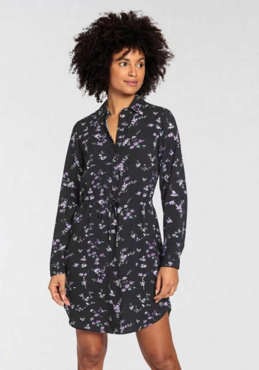 Tamaris Hemdblusenkleid mit Blumenmuster - NEUE KOLLEKTION günstig online kaufen