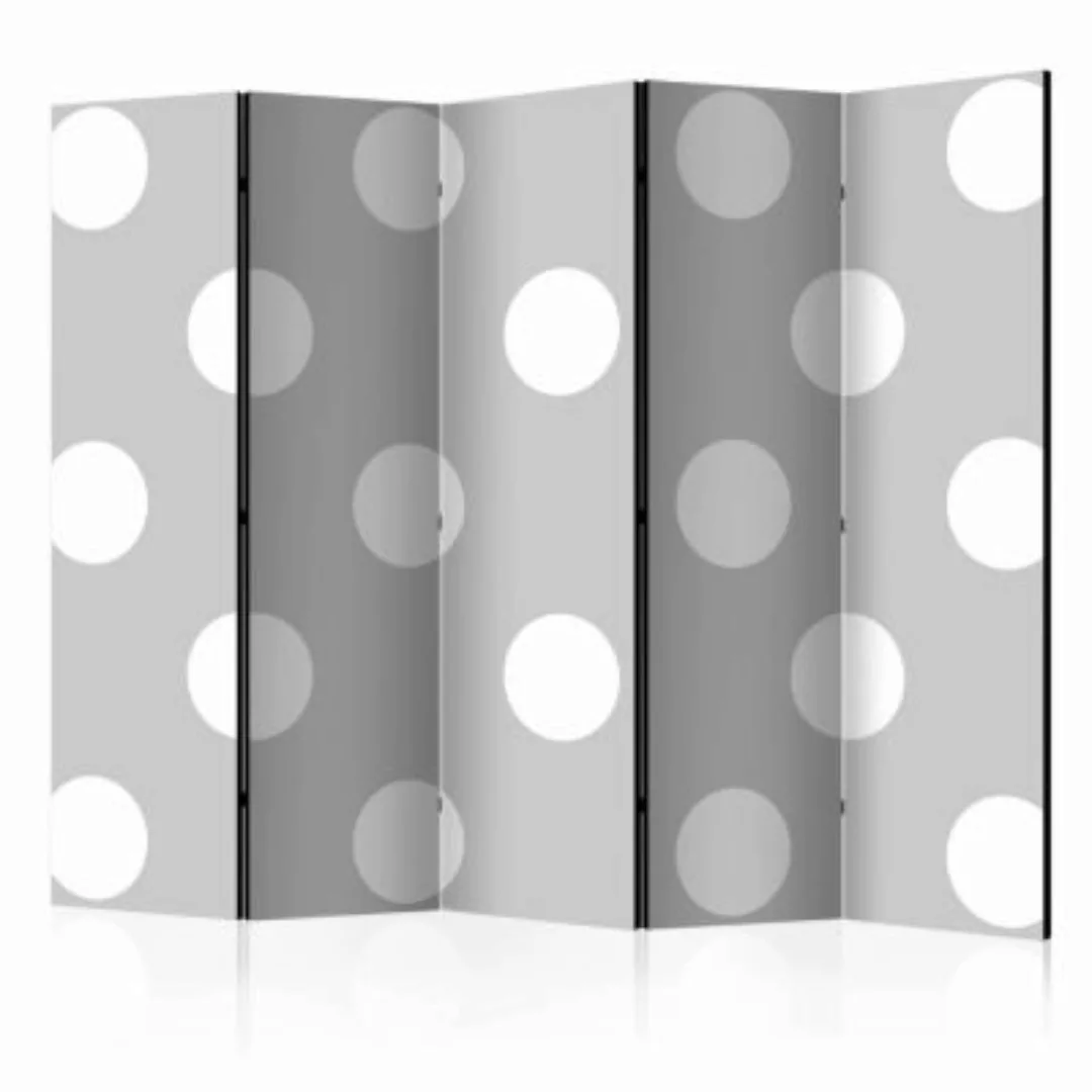 artgeist Paravent Charming Dots II [Room Dividers] weiß/grau Gr. 225 x 172 günstig online kaufen