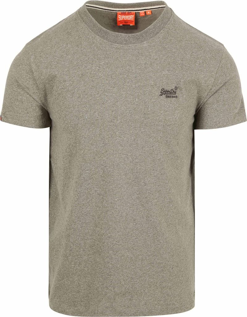 Superdry Classic T Shirt Melange Olive - Größe M günstig online kaufen