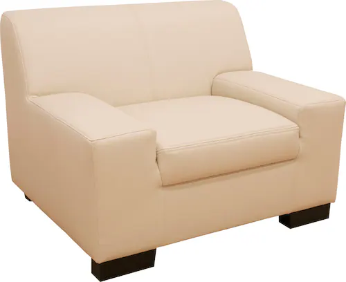 DOMO collection Sessel »Norma kubisch und zeitlos, komfortabel, flache Arml günstig online kaufen