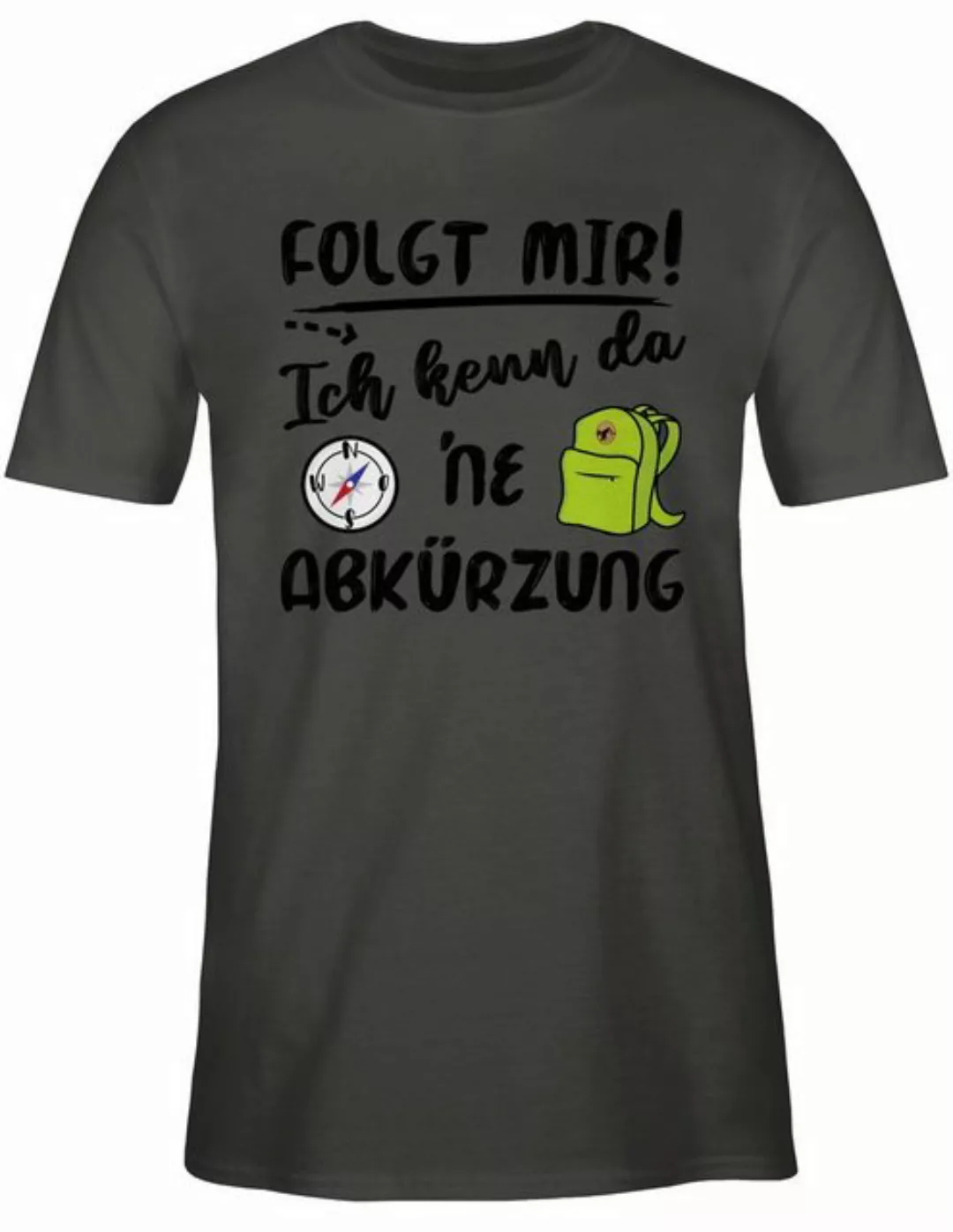 Shirtracer T-Shirt Folgt mir ich kenn da ne Abkürzung schwarz Hobby Outfit günstig online kaufen