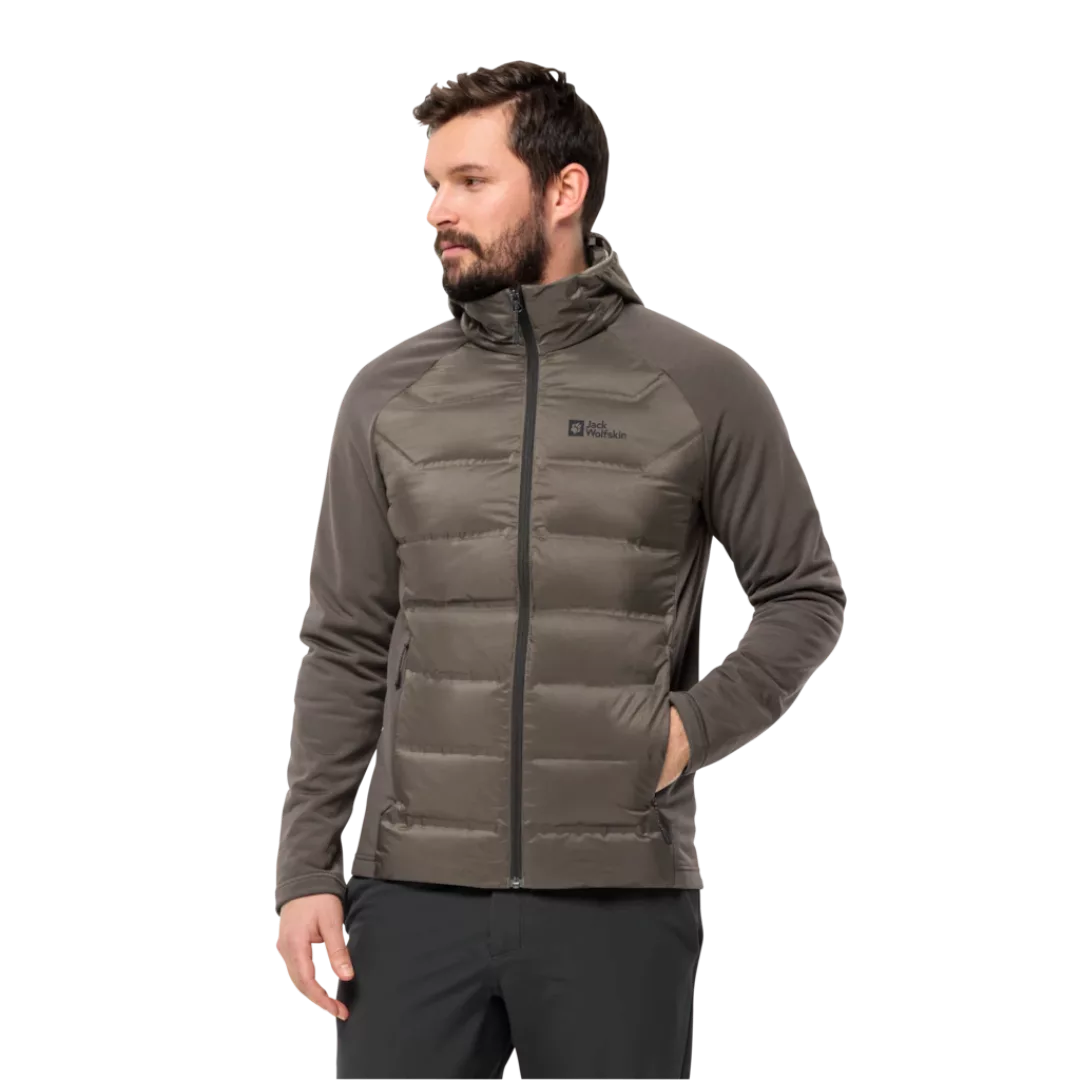 Jack Wolfskin Fleecejacke "TASMAN DOWN HYBRID M", mit Kapuze, wärmende Hybr günstig online kaufen