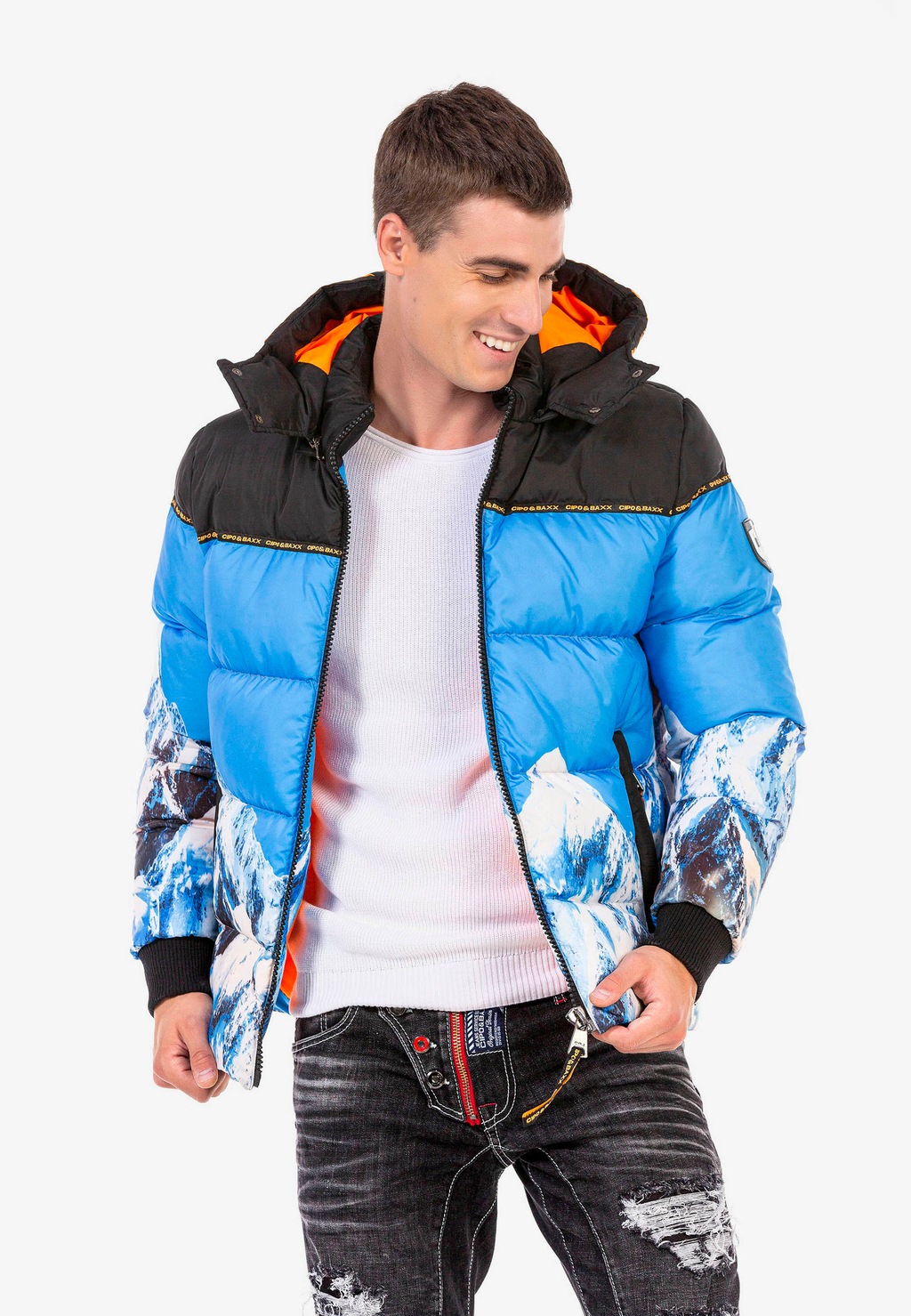 Cipo & Baxx Steppjacke, mit coolem Print günstig online kaufen