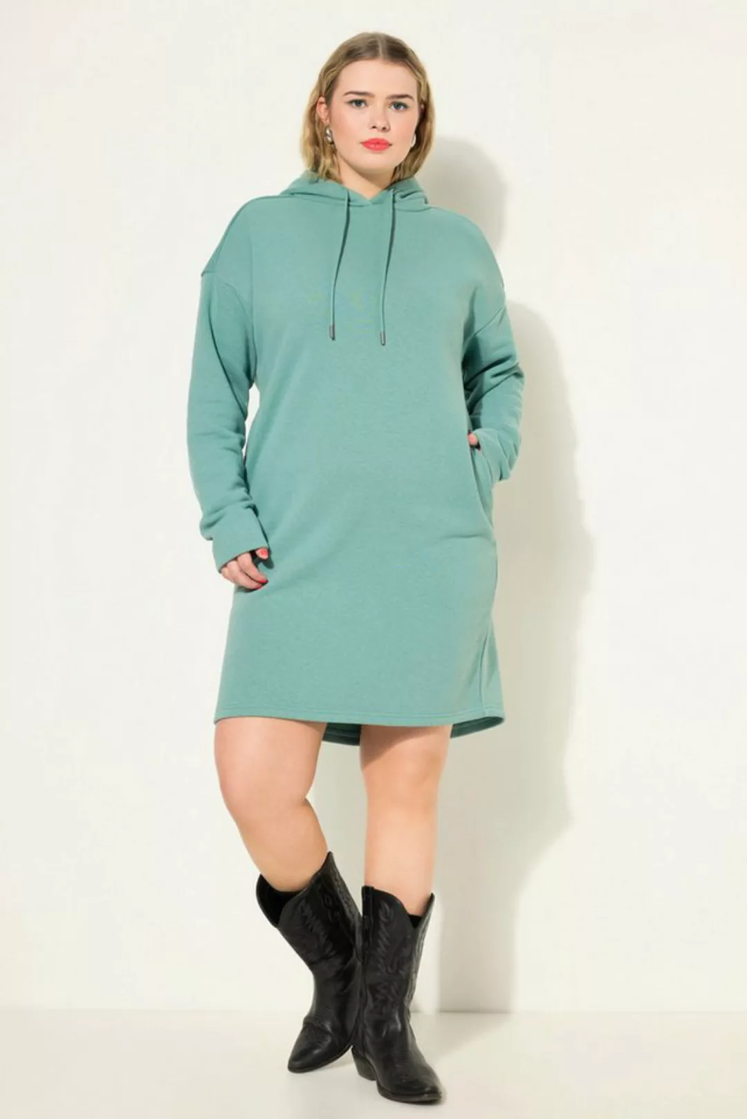 Studio Untold Jerseykleid Sweatkleid oversized Kapuze Langarm günstig online kaufen