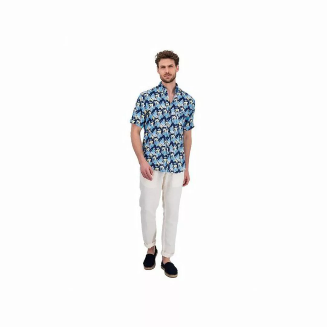 FYNCH-HATTON Kurzarmhemd Leinenhemd gemustert günstig online kaufen