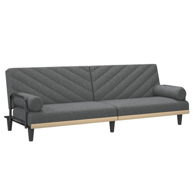 vidaXL Sofa Schlafsofa mit Armlehnen Dunkelgrau Stoff Schlafcouch Couch Sof günstig online kaufen