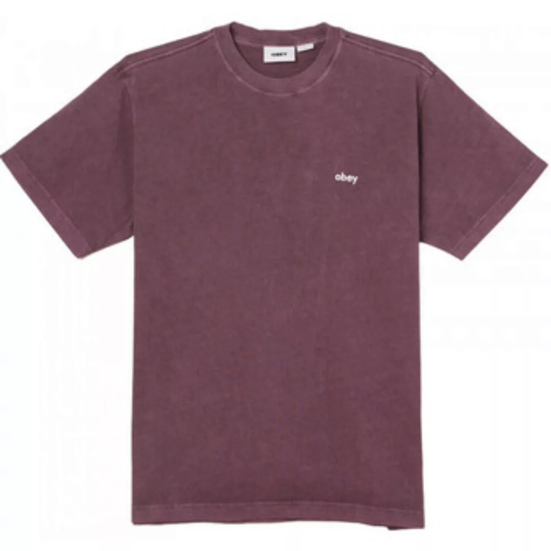 Obey  T-Shirts & Poloshirts Lowercase pigment tee ss günstig online kaufen