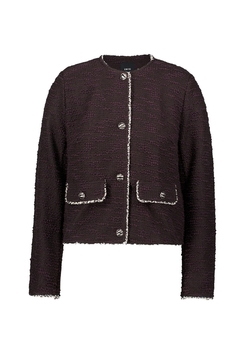 Zero Jackenblazer "zero Damen Blazer Bouclè mit Knöpfen", Knopfleiste günstig online kaufen