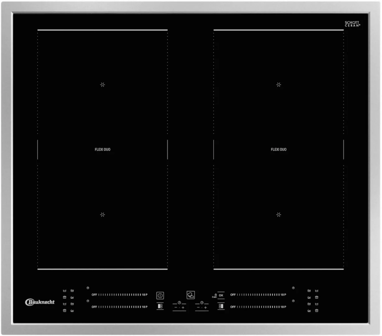 BAUKNECHT Flex-Induktions-Kochfeld von SCHOTT CERAN® »BS 4160C FT«, BS 4160 günstig online kaufen