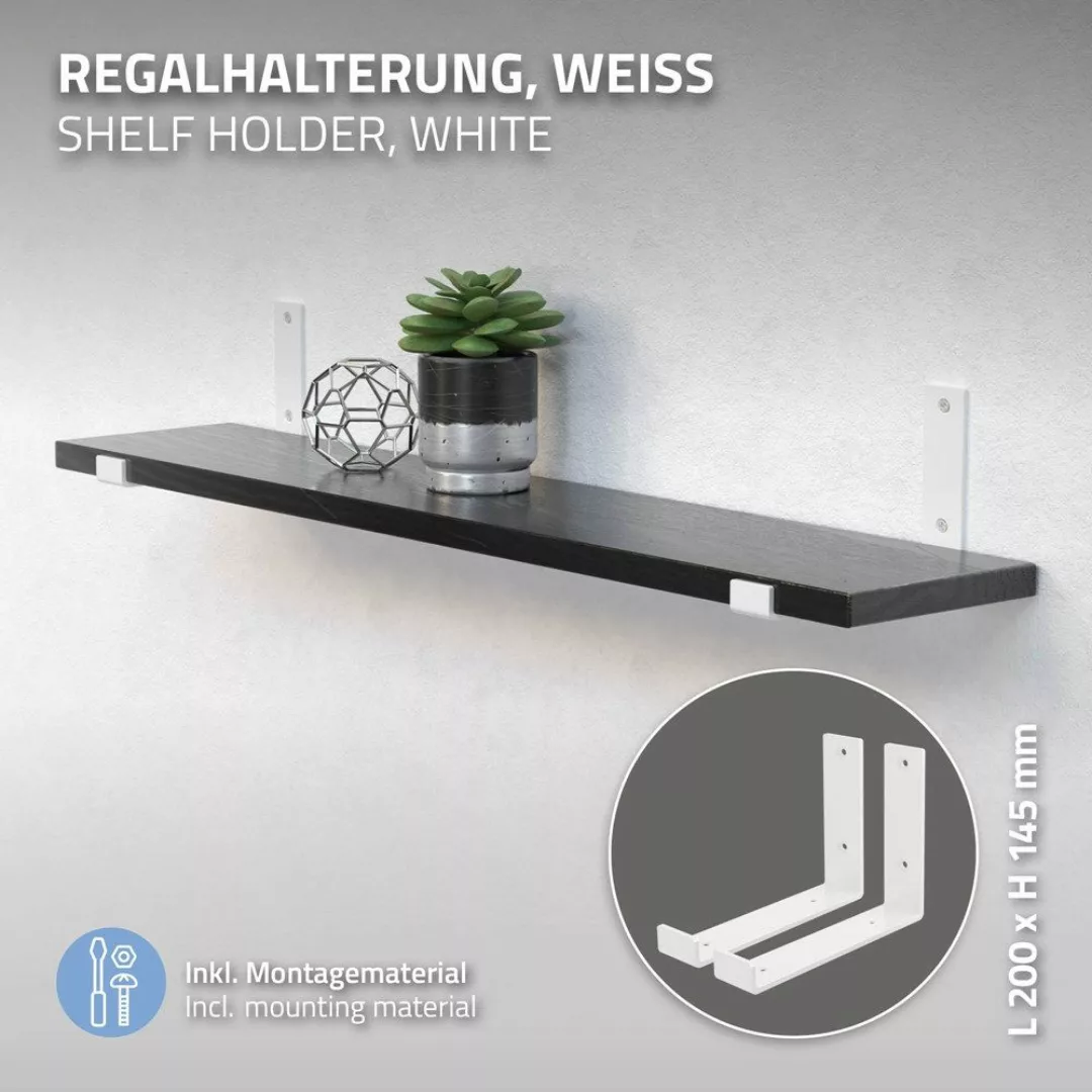 ML-DESIGN Wandregalhalter Regalhalterung L-Form aus Metall, günstig online kaufen