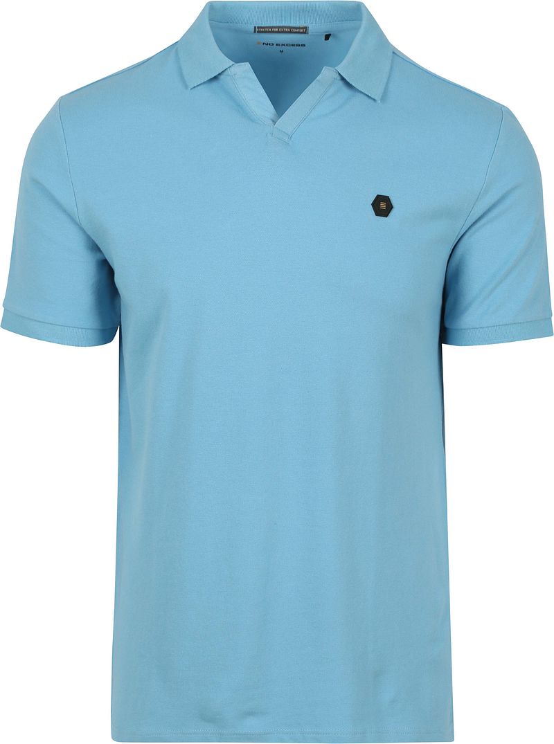 No Excess Poloshirt Riva Solid Blau - Größe XL günstig online kaufen