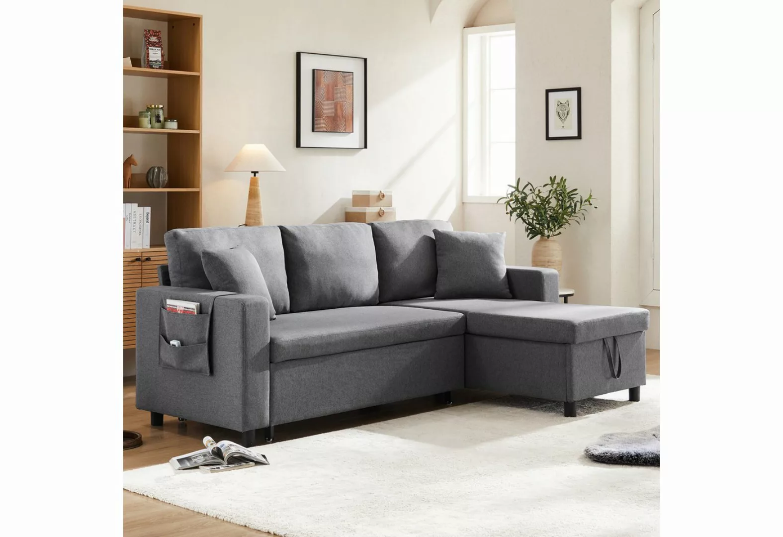 REDOM Sofa Küchensofa Ecksofa Schlafsofa Kindersofa Loungesofa, mit Schlaff günstig online kaufen