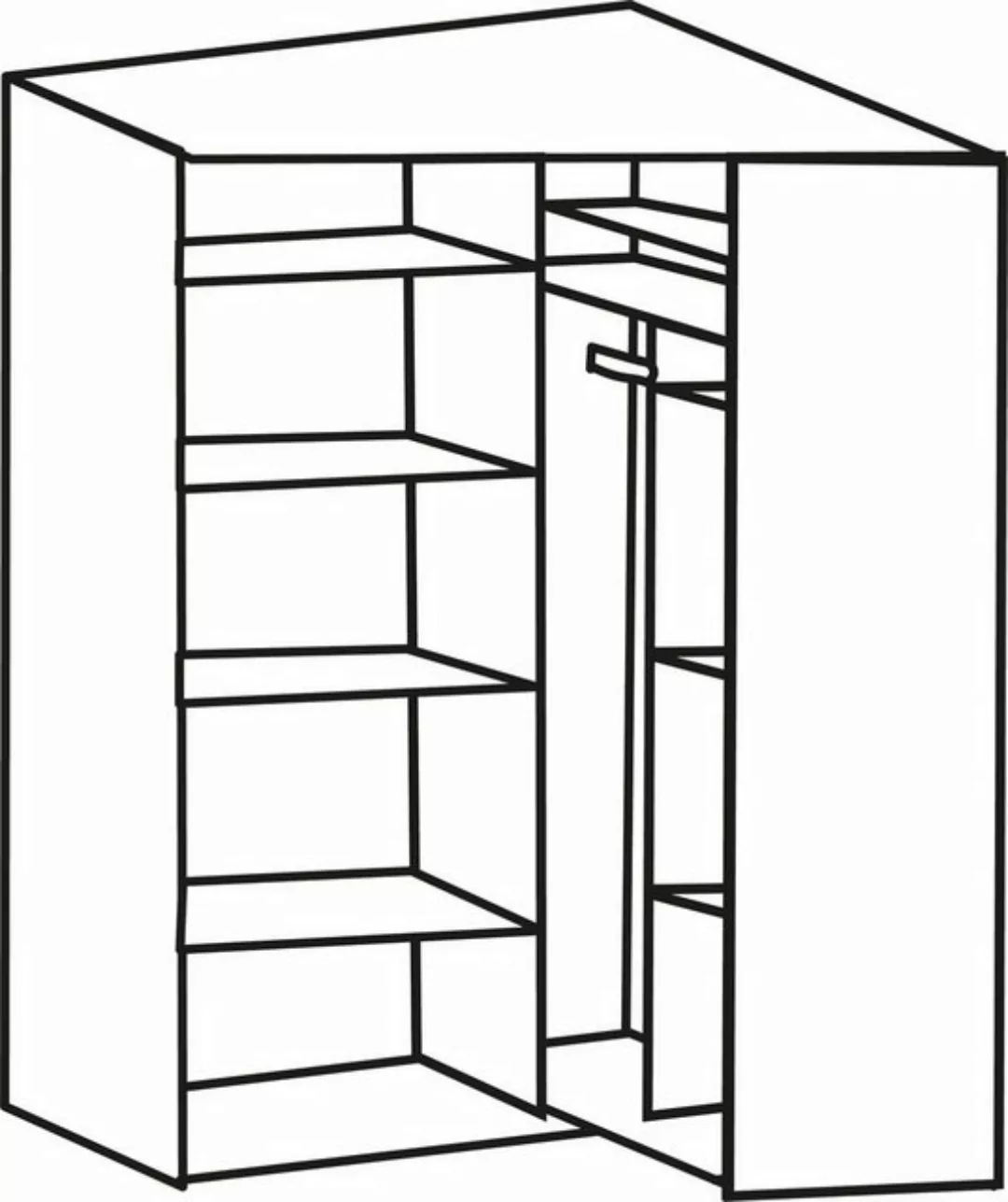 Wimex Eckkleiderschrank "New York" günstig online kaufen