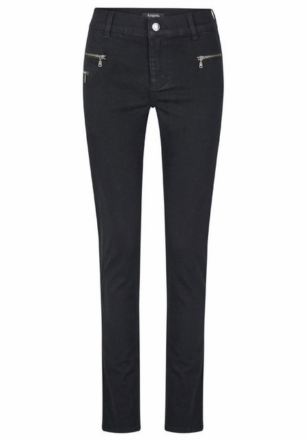 ANGELS Slim-fit-Jeans MALU ZIP black günstig online kaufen