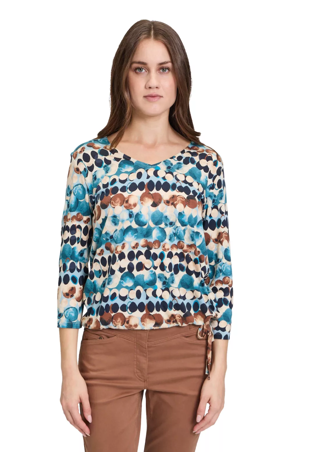 Betty Barclay 3/4-Arm-Shirt "Betty Barclay Casual-Shirt mit Tunnelzug", Mus günstig online kaufen