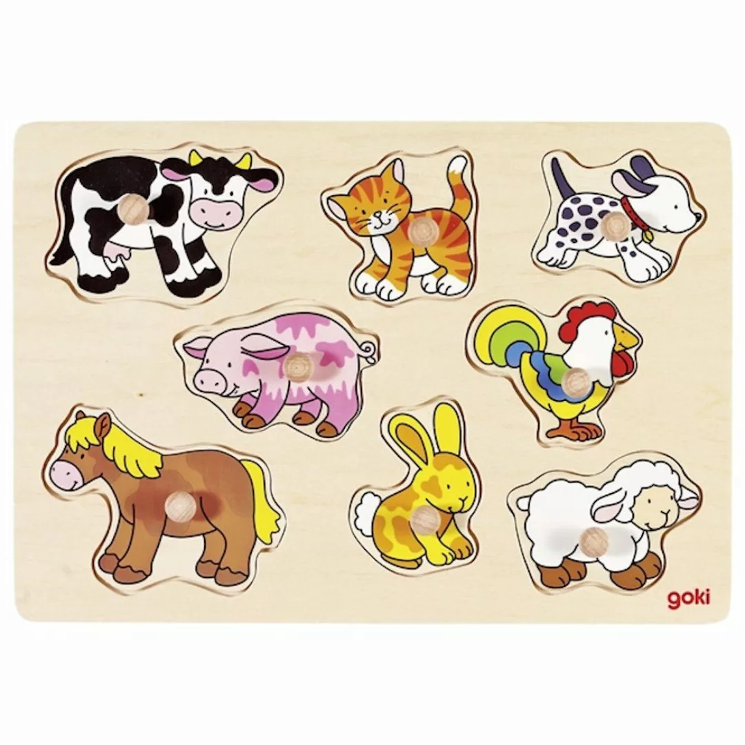 goki Steckpuzzle Steckpuzzle Bauernhof VII, 8 günstig online kaufen