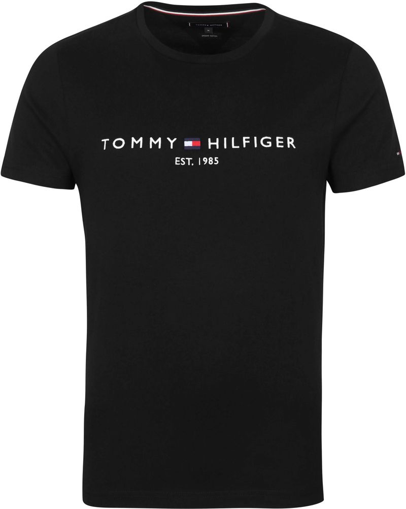 Tommy Hilfiger Logo T-shirt Schwarz - Größe S günstig online kaufen