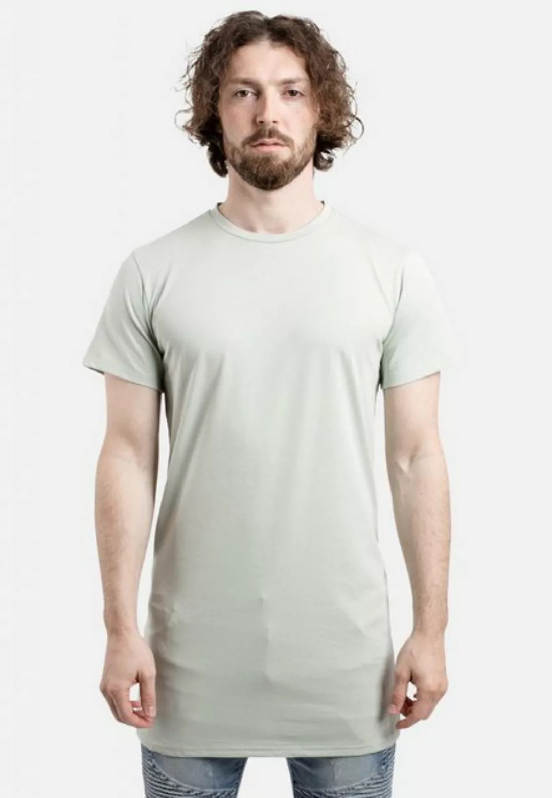 Blackskies T-Shirt Longshirt Under T-Shirt Salbeigrün Medium günstig online kaufen