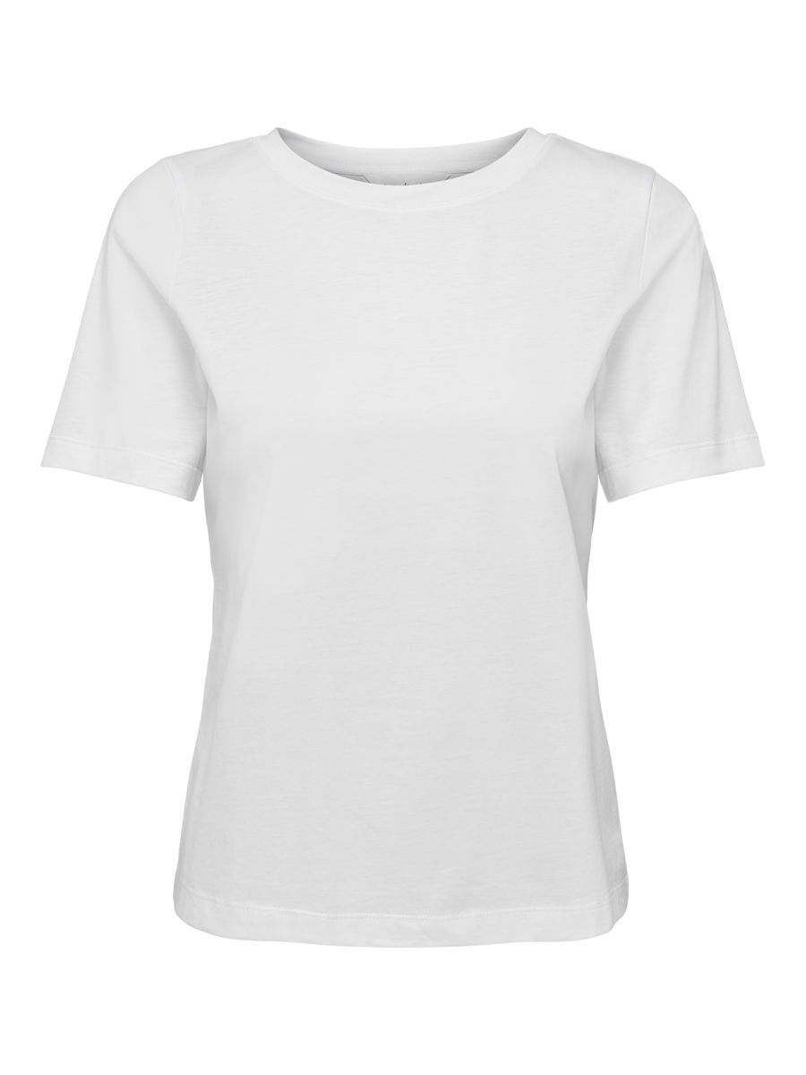 ONLY Einfarbiges T-shirt Damen White günstig online kaufen