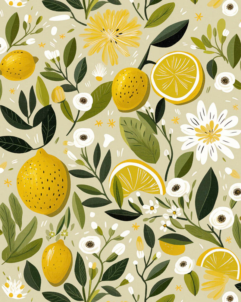 A.S. Création Leinwandbild "Lemons Light - Wandbild Beige Gelb Grün Keilrah günstig online kaufen