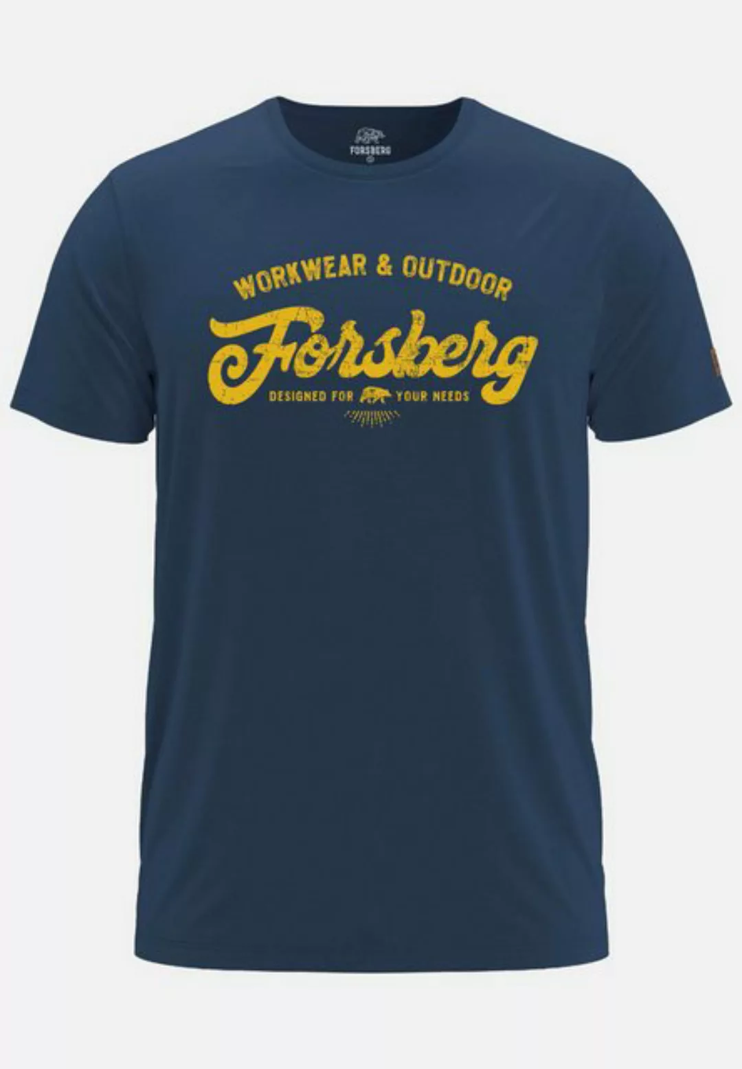 FORSBERG T-Shirt Överson mit Retro Brustlogo günstig online kaufen