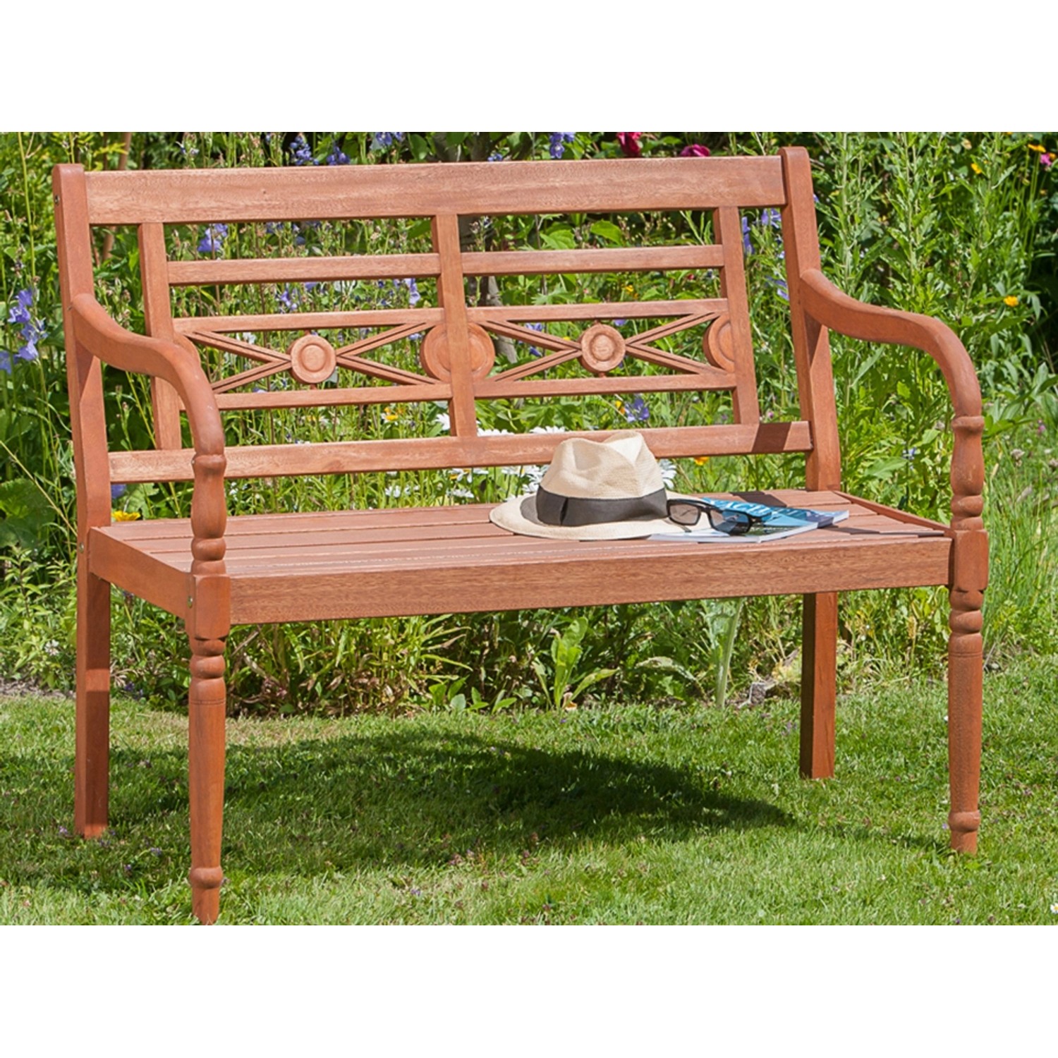 Gartenbank Havann 2-Sitzer 90 x 107 x 60 cm günstig online kaufen