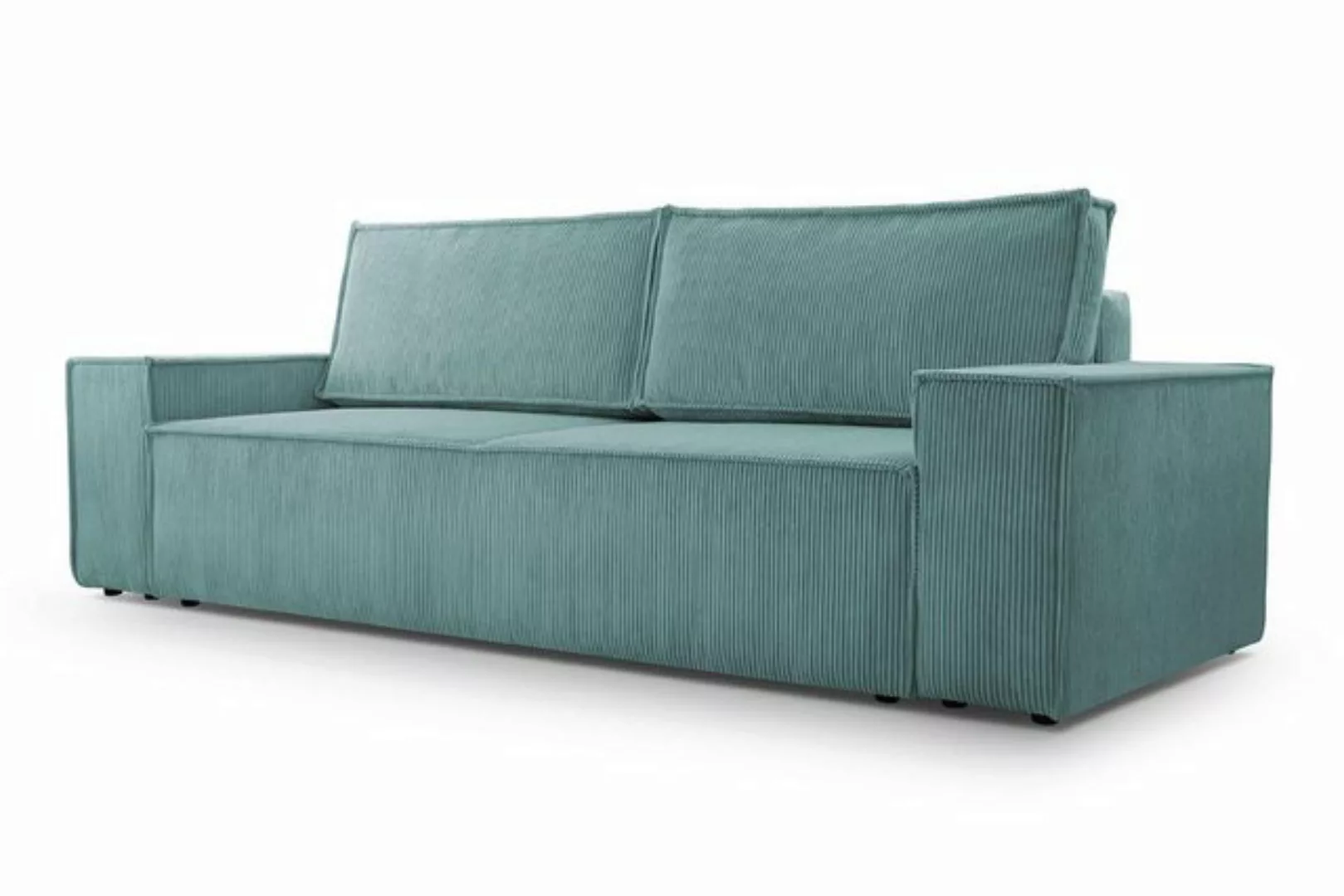 Furnix Schlafsofa MANGUSSI Polstersofa Couch mit Armlehnen und Bettkasten, günstig online kaufen