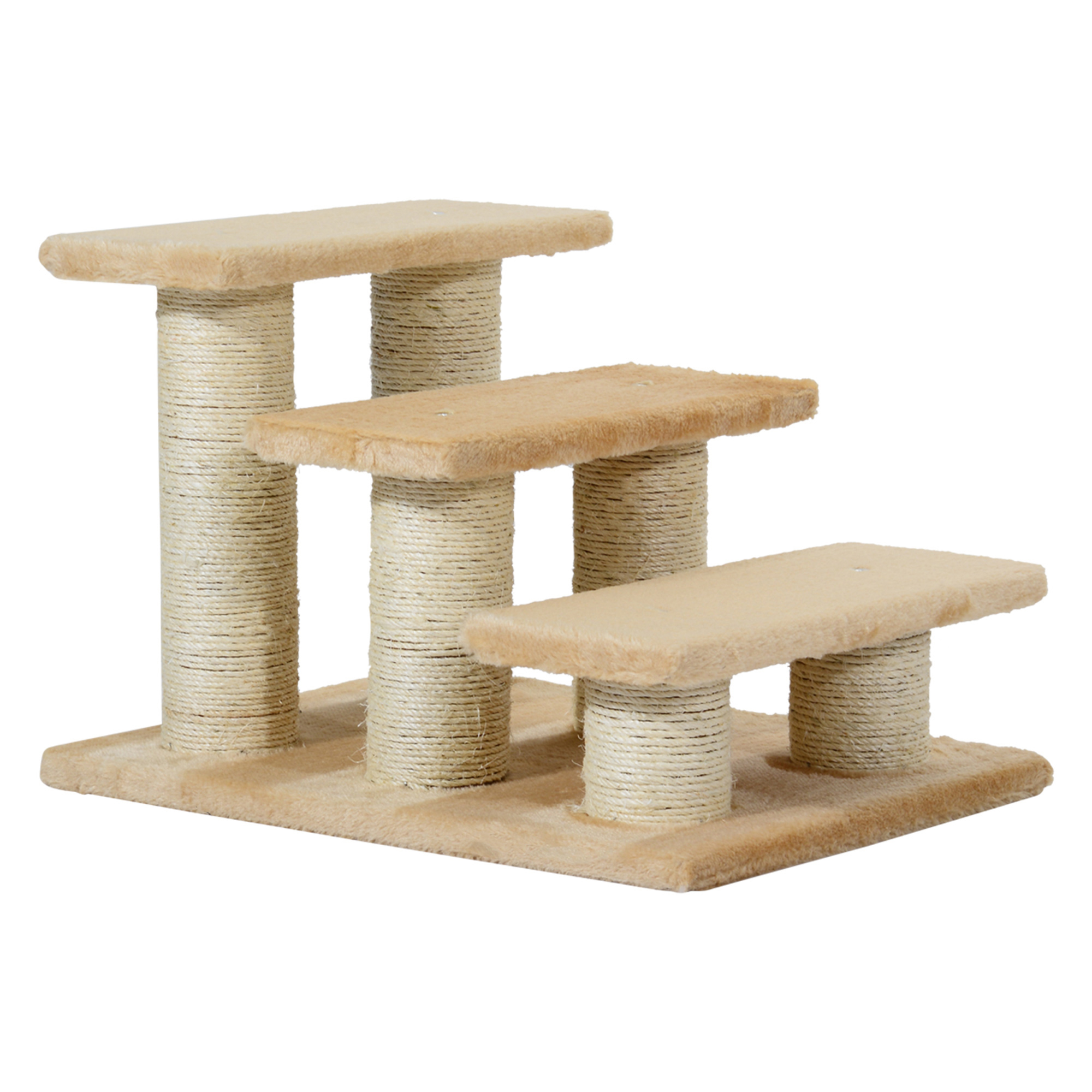 PawHut Katzentreppe beige Spanplatte B/H/L: ca. 35x34x45 cm günstig online kaufen