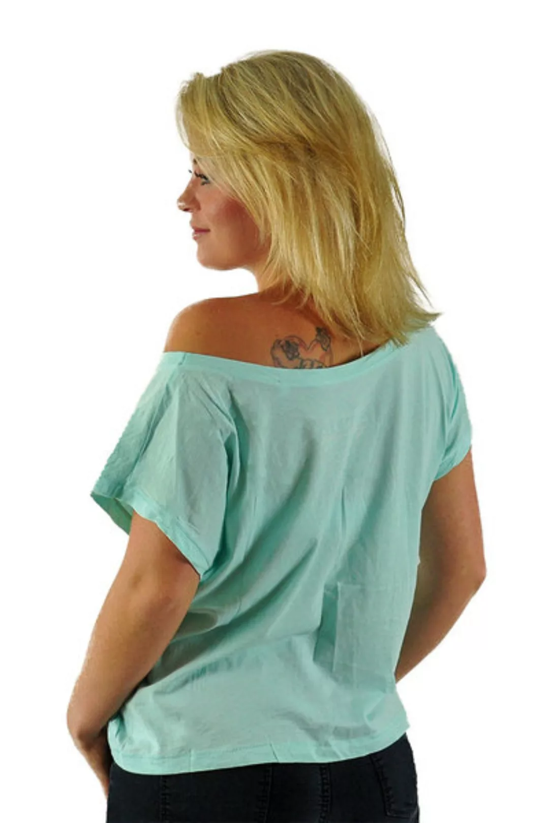 Kurzes, Weit Geschnittenes Damen T-shirt - "Laid Back" günstig online kaufen
