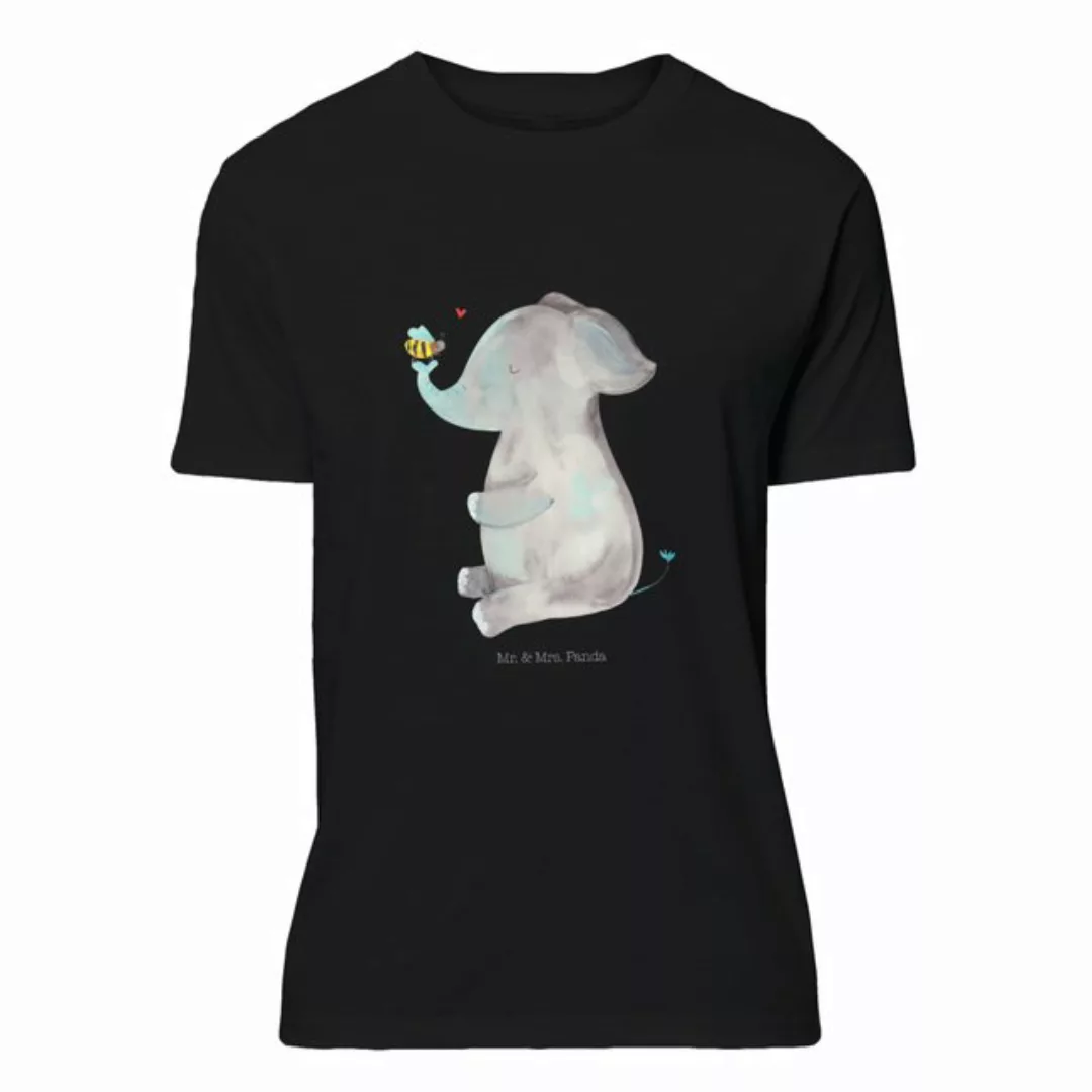 Mr. & Mrs. Panda T-Shirt Elefant & Biene - Schwarz - Geschenk, lustige Sprü günstig online kaufen