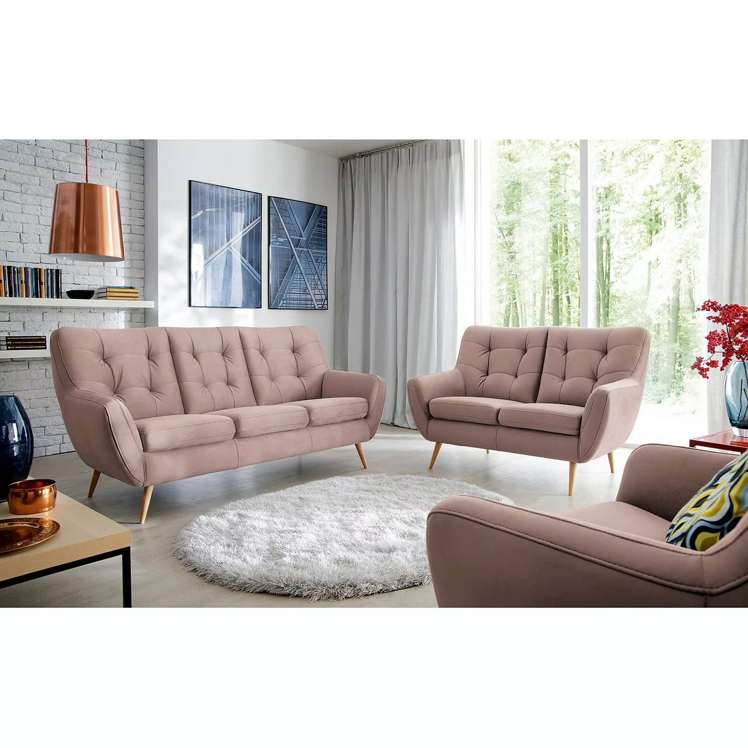 home24 Sofa Sawston I (2 -Sitzer) günstig online kaufen