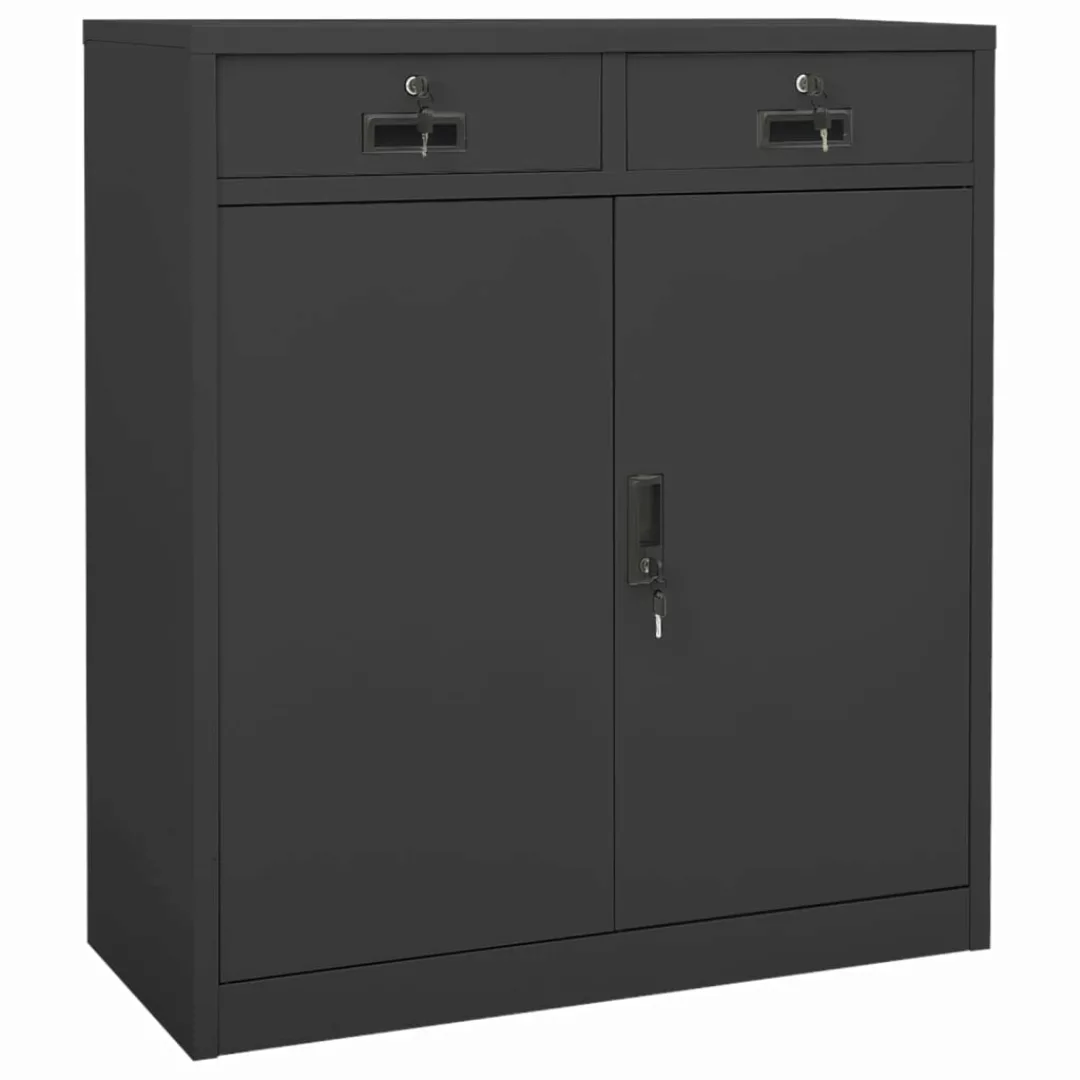 Büroschrank Anthrazit 90x40x102 Cm Stahl günstig online kaufen