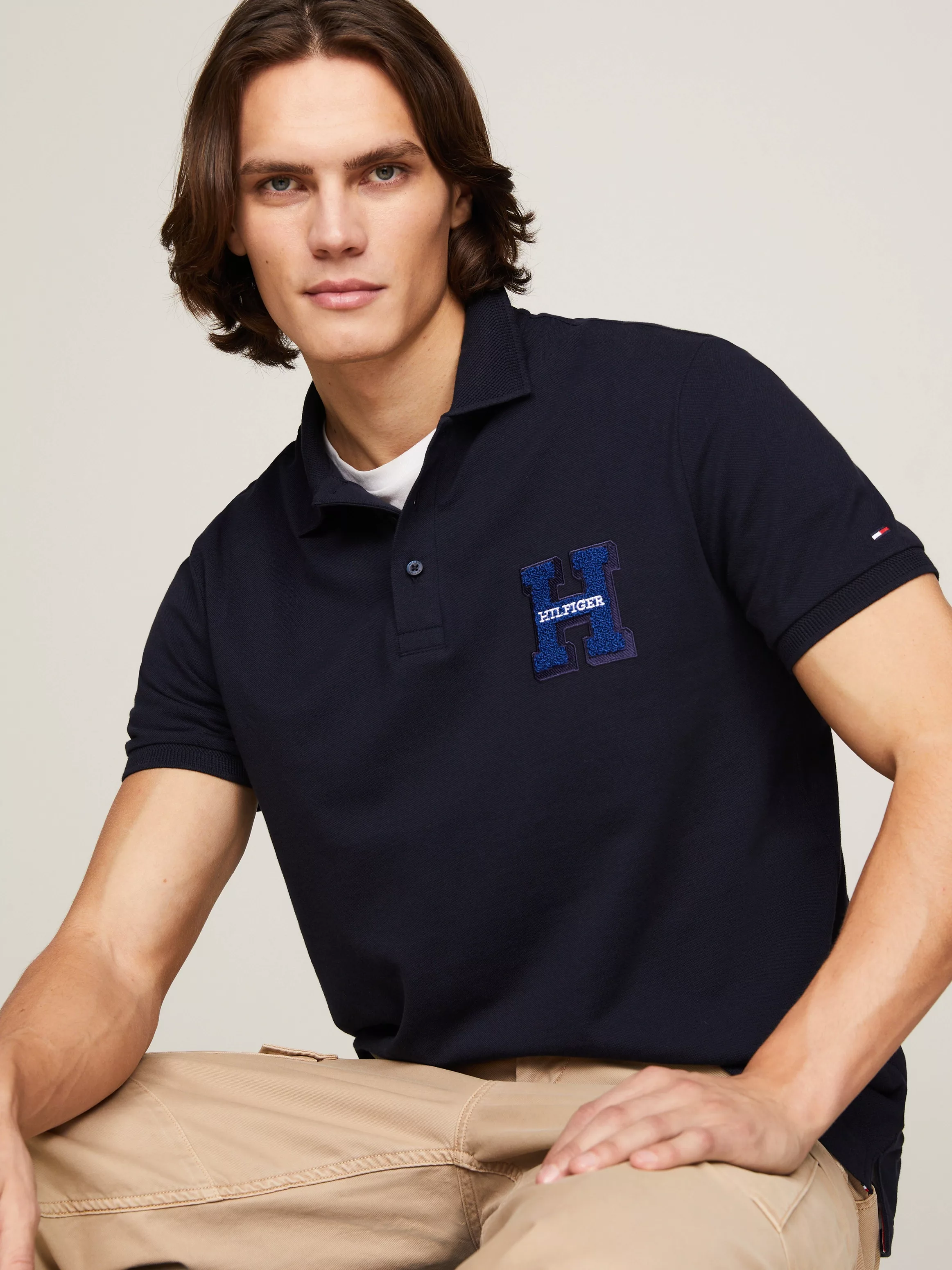 Tommy Hilfiger Poloshirt "BOUCLE H EMBRO REG POLO" günstig online kaufen