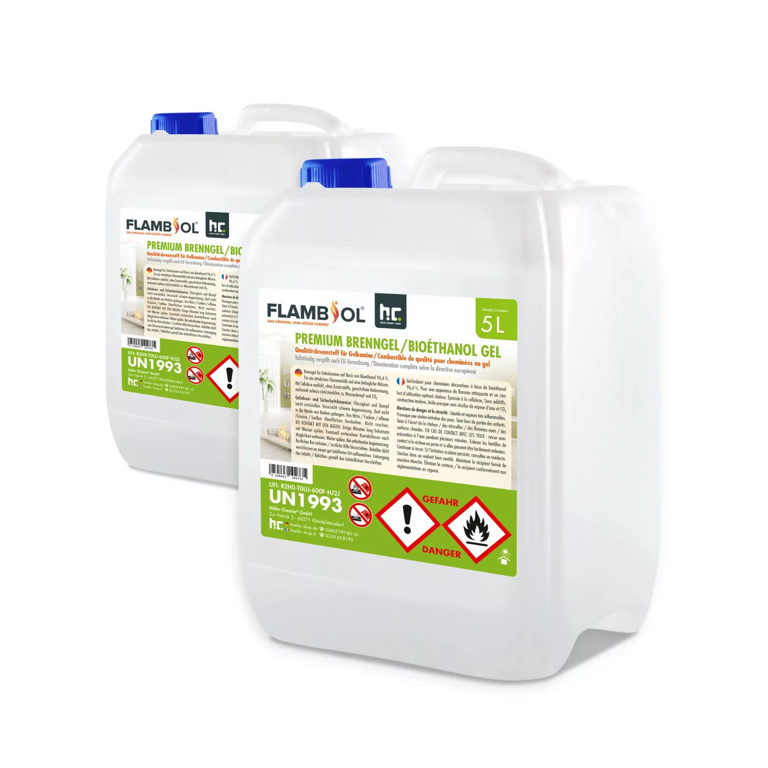 Flambiol Premium Brenngel 2 x 5l günstig online kaufen