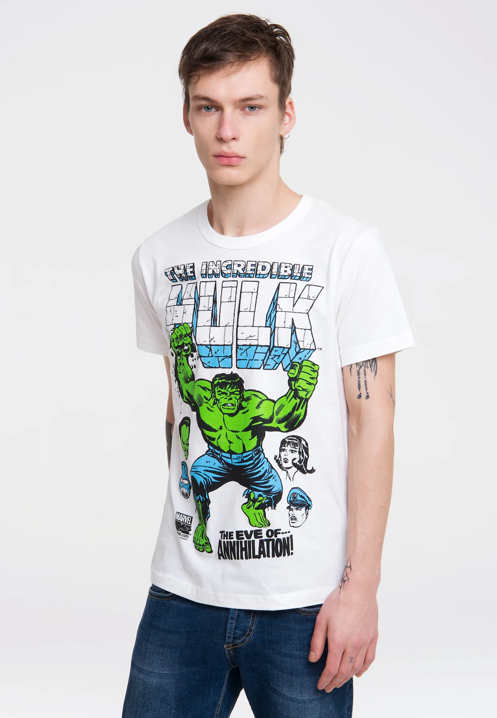 LOGOSHIRT T-Shirt "Hulk - Marvel", mit coolem Frontprint günstig online kaufen