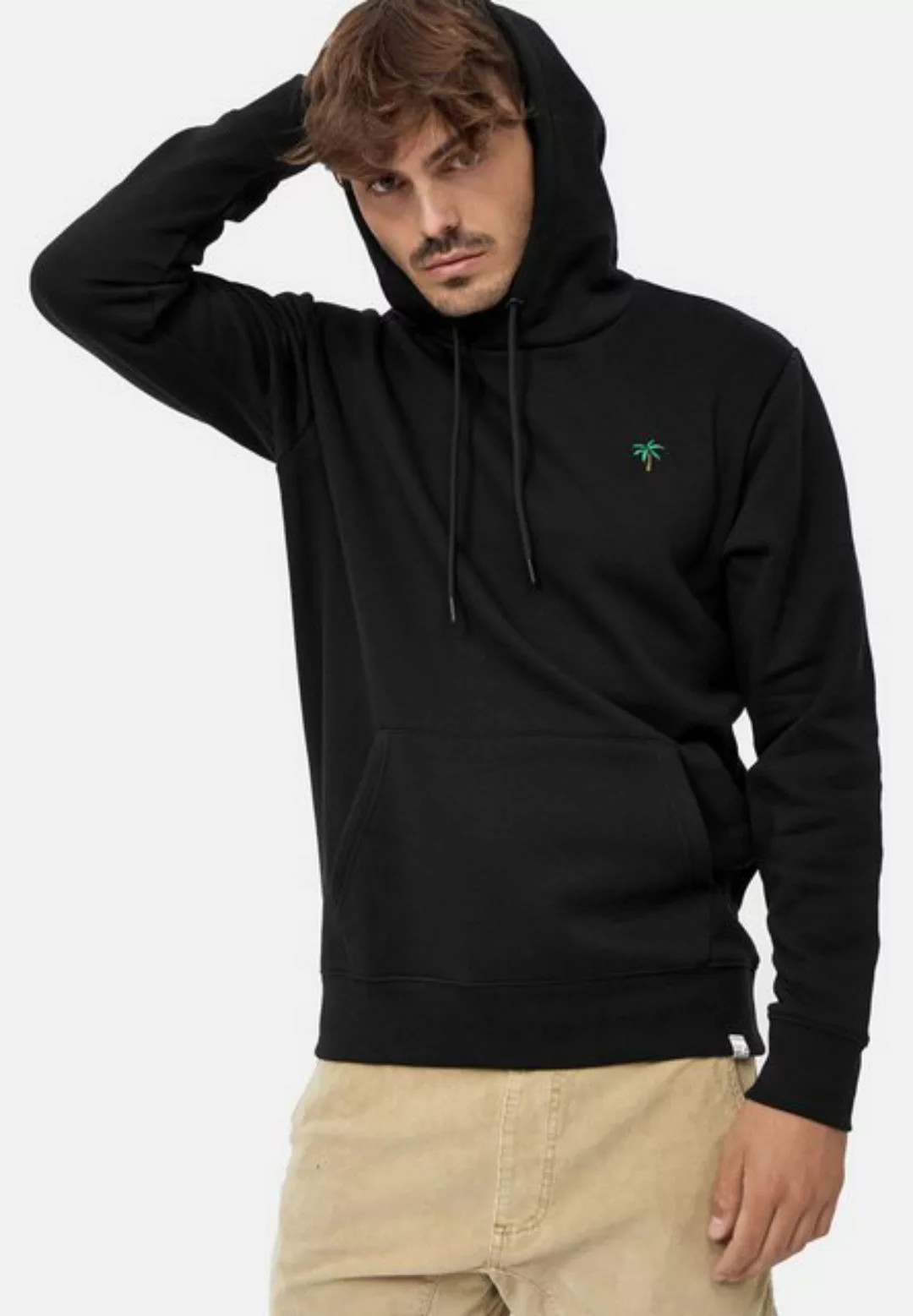 MIKON Hoodie Palme GOTS zertifizierte Bio-Baumwolle günstig online kaufen