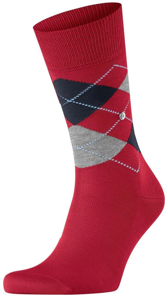 Burlington Manchester Socken Kariert Rot 8048 - Größe 40-46 günstig online kaufen