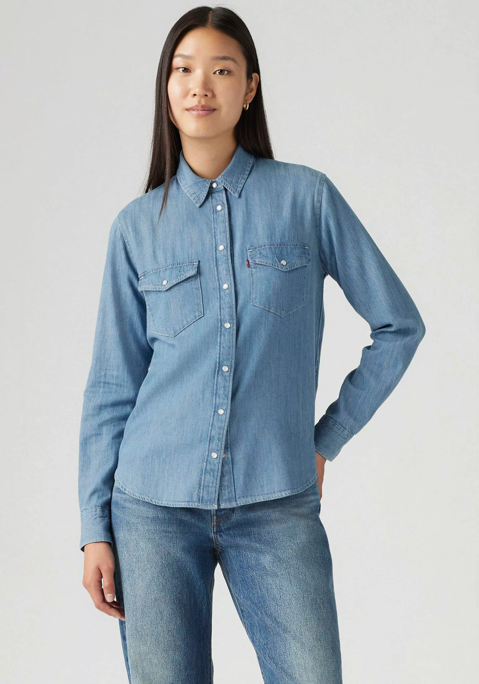 Levis Jeansbluse "ESSENTIAL WESTERN", mit Brusttaschen mit Druckknöpfen günstig online kaufen