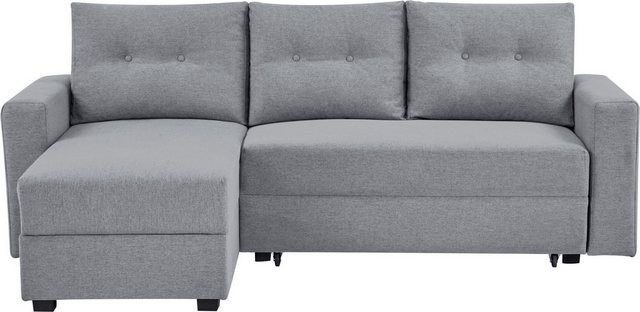 Home affaire Ecksofa TOFFEN, 217 cm, L-Form, mit Schlaffunktion u. Bettkast günstig online kaufen