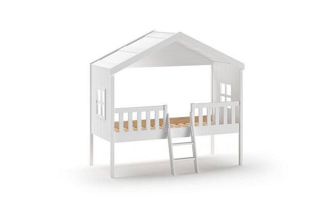 58 aufm Kessel Bettgestell Hausbett mit Leiter Katine 213x120x202 Kinderbet günstig online kaufen