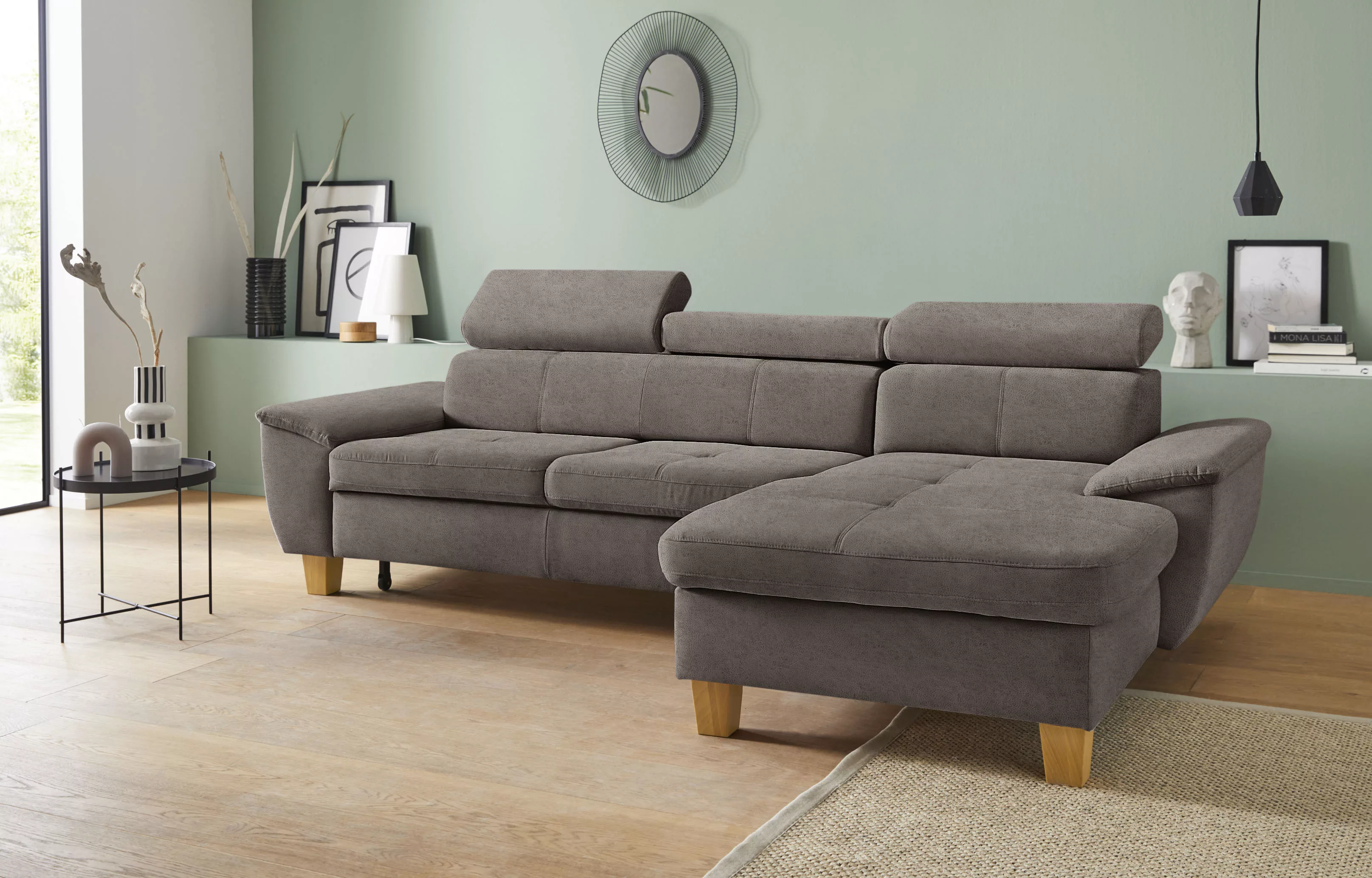 exxpo - sofa fashion Ecksofa "Enya, aufwendige Detailverarbeitung, hoher Si günstig online kaufen